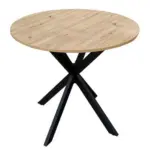 Möbelix Esstisch Rund Monte 80x75 Cm Schwarz/eichenfarben