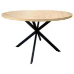 Möbelix Esstisch Rund Monte 120x75 Cm Schwarz/eichefraben