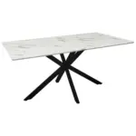 Möbelix Esstisch Alba 160x90 Cm Schwarz/ Weiß