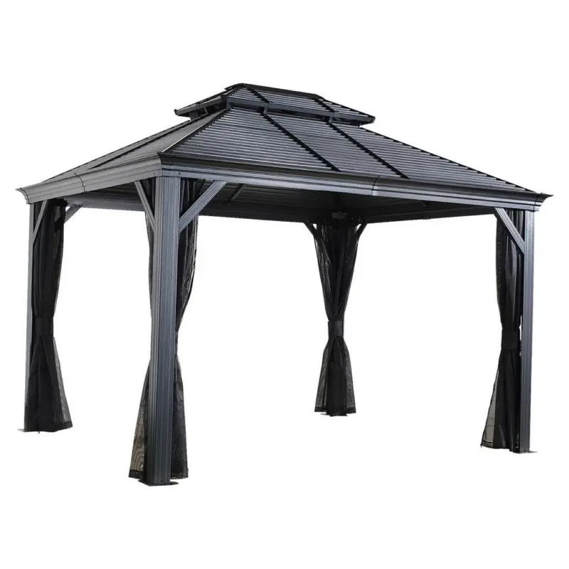 Pavillon Mykonos 364x299 Cm Sturmfest Gartenpavillon