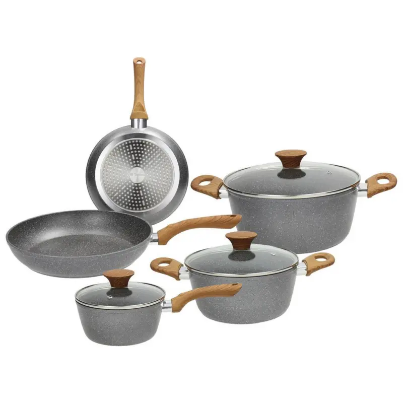 Tognana Kochtopfset 8-Tlg. Aluminium 3 Deckel