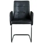 M&ouml;belix Armlehnstuhl Bordal Schwarz Gepolstert