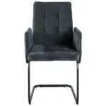 M&ouml;belix Armlehnstuhl Bordal Dunkelgrau Gepolstert