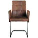 M&ouml;belix Armlehnstuhl Bordal Braun Gepolstert
