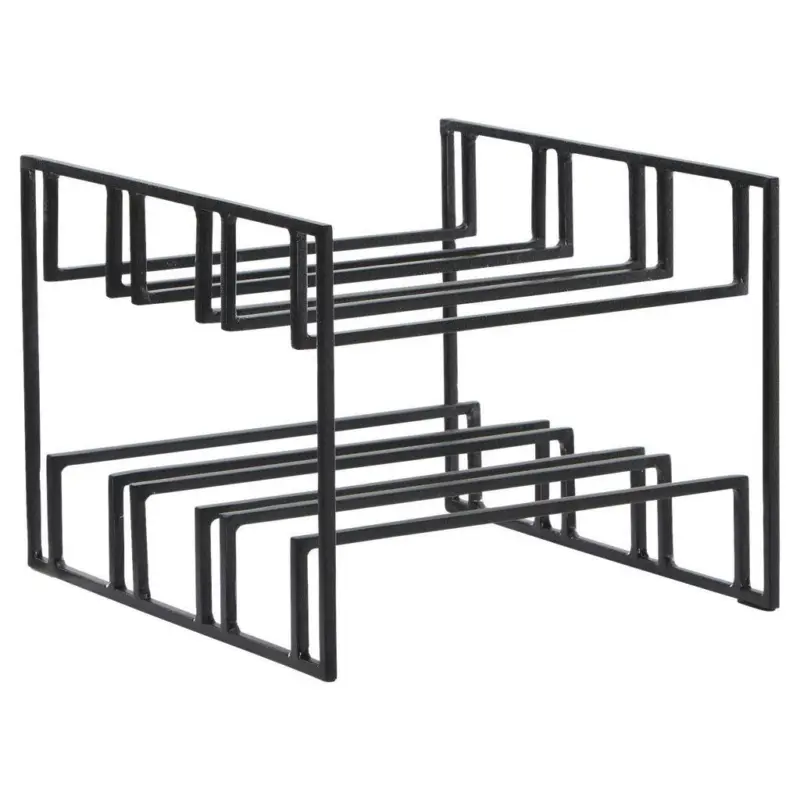 Weinregal Eisen Schwarz F&uuml;r 6 Flaschen Bh 29x21 Cm