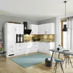 Möbelix Einbauküche Eckküche Möbelix Ip4050 Ohne Geräte 320x185 Cm Space Grau/eiche