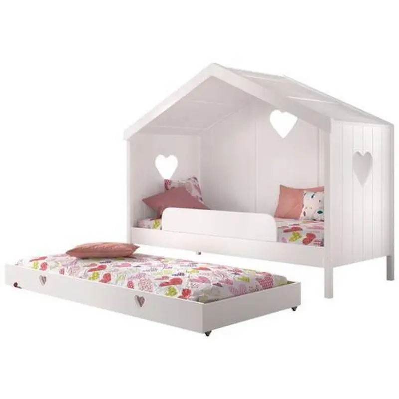 Hausbett Amori 90x200cm Kiefer Weiß Mit Lade