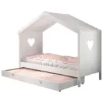 Möbelix Hausbett Amori 90x200 cm Kiefer Weiß mit Schublade