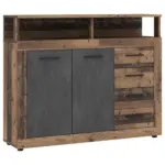 M&ouml;belix Kommode 119,5cm Luna Antharzit