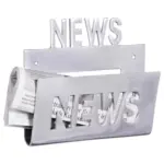 Möbelix Zeitungsständer Wohnling Silberfarben B: 30 Cm