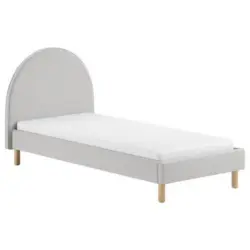 Kinderbett Moon 90x200 cm Grau inkl. Lattenrost