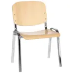 Möbelix Besucherstuhl Xt 600 Stapelbar Buche-/chromfarben Bis 100 Kg