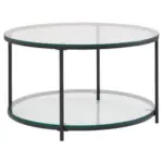 Möbelix Couchtisch Wohnling Schwarz/Transparent B: 80 cm