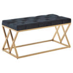 Möbelix Sitzbank Wohnling Goldfarben/schwarz B: 90 Cm