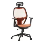 Möbelix Drehstuhl Air-port Mit Armlehnen Orange/schwarz