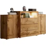 Möbelix Sideboard 150cm Urbaniii, Eiche Wotan