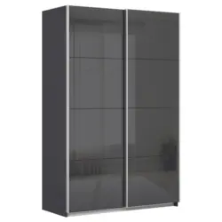 Schwebetürenschrank B: 136cm Feldkirch Grau