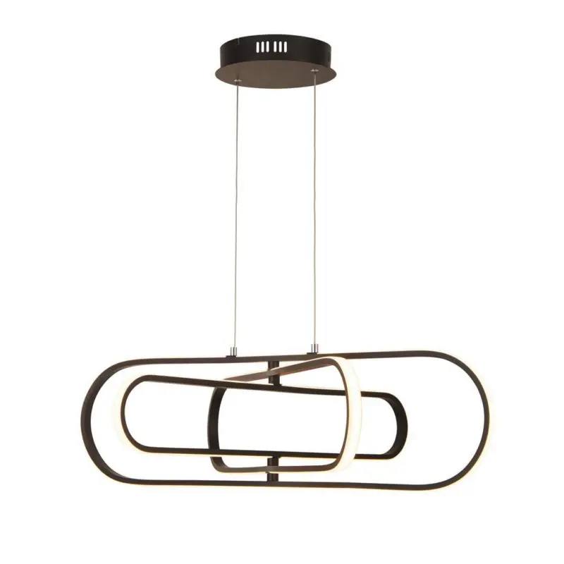 Led-pendelleuchte Clip 61775bk