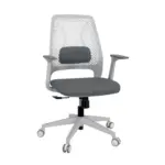 M&ouml;belix B&uuml;rostuhl Parferio Grau/wei&szlig; Bis 110 Kg