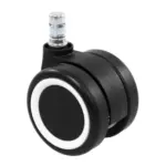 Möbelix Bürostuhlrollen Rolo Color Schwarz/weiß Ø 6 Cm 5er-Set