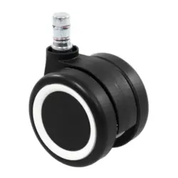 Bürostuhlrollen Rolo Color Schwarz/weiß Ø 6 Cm 5er-Set