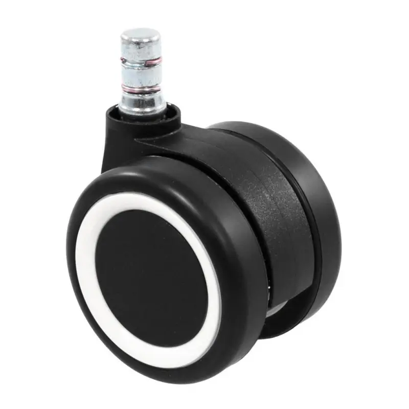 Bürostuhlrollen Rolo Color Schwarz/weiß Ø 6 Cm 5er-Set