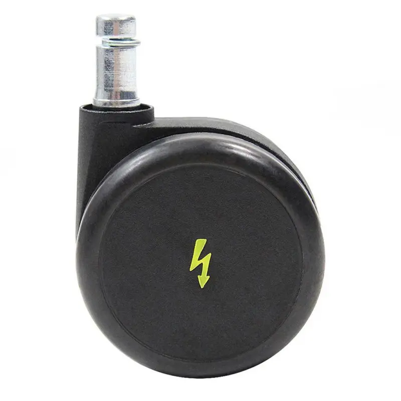 B&uuml;rostuhlrollen Rolo Esd Schwarz &Oslash; 6,5 Cm 5er-Set