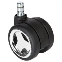 Bürostuhlrollen Rolo Game Schwarz/chrom Ø6 Cm 5er-Set