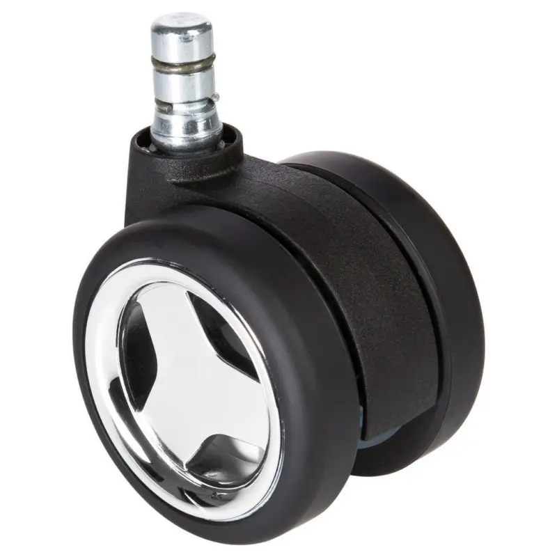 Bürostuhlrollen Rolo Game Schwarz/chrom Ø6 Cm 5er-Set