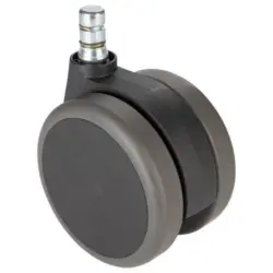 B&uuml;rostuhlrollen Rolo No-noise Schwarz &Oslash; 7,5 Cm 5er-Set