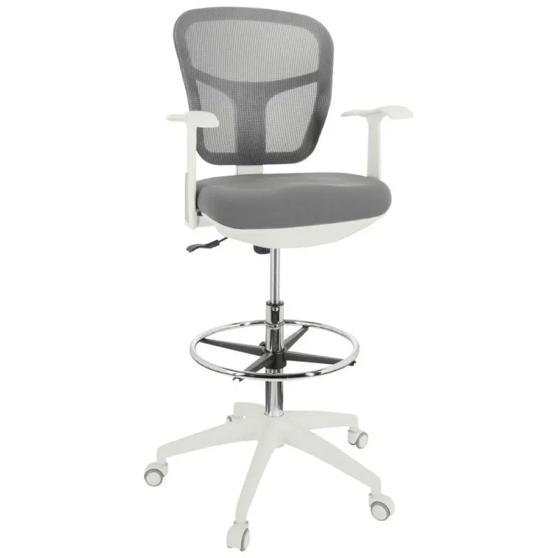 B&uuml;rostuhl Top Work 108 W Grau/wei&szlig; Bis 120 Kg