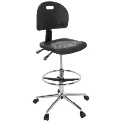 Bürostuhl Top Work 23 I Pu Schwarz Bis 100 Kg