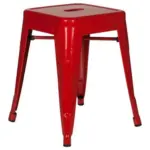 M&ouml;belix Hocker Vantaggio Stahl Rot H: 46 Cm Stapelbar