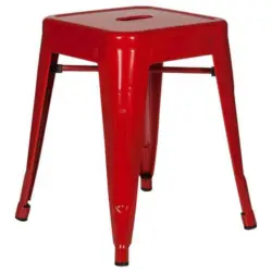 Hocker Vantaggio Stahl Rot H: 46 Cm Stapelbar