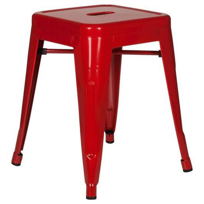 Hocker Vantaggio Stahl Rot H: 46 Cm Stapelbar