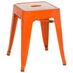 M&ouml;belix Hocker Vantaggio Stahl Orange H: 46 Cm Stapelbar