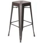 Möbelix Barhocker Vantaggio High Stapelbar Schwarz/golden