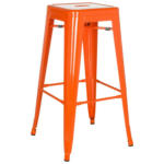 Möbelix Barhocker Vantaggio High Stapelbar Orange Bis 150 Kg