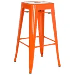 Möbelix Barhocker Vantaggio High Stapelbar Orange Bis 150 Kg