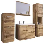 Möbelix Badmöbel-set 5-tlg. Malo B: 140 Cm Eiche Wotan Dekor