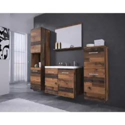 Badm&ouml;bel-Set 5--Teilig. Malo B: 140 cm Eichfarben