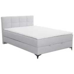 Polsterbett Mit Matratze 140x200 Freddie Hellgrau