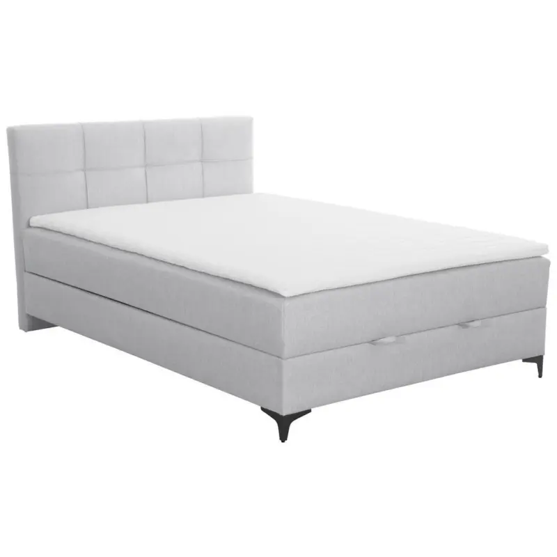 Polsterbett Mit Matratze 140x200 Freddie Hellgrau