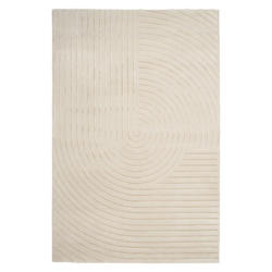 Webteppich Beige Jeremy 160x230 Cm Mit Streifen