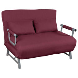 Schlafsofa Kolino II Rot B: 127 cm