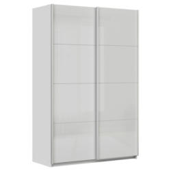 Schwebetürenschrank B: 136cm Feldkirch Seidengrau