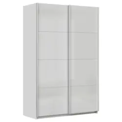 Schwebetürenschrank B: 136cm Feldkirch Seidengrau