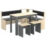 Möbelix Eckbankgruppe Esal Anthrazit S: 153/115 cm