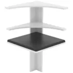 Möbelix Eckelement Esal Weiß B: 43 cm Esal
