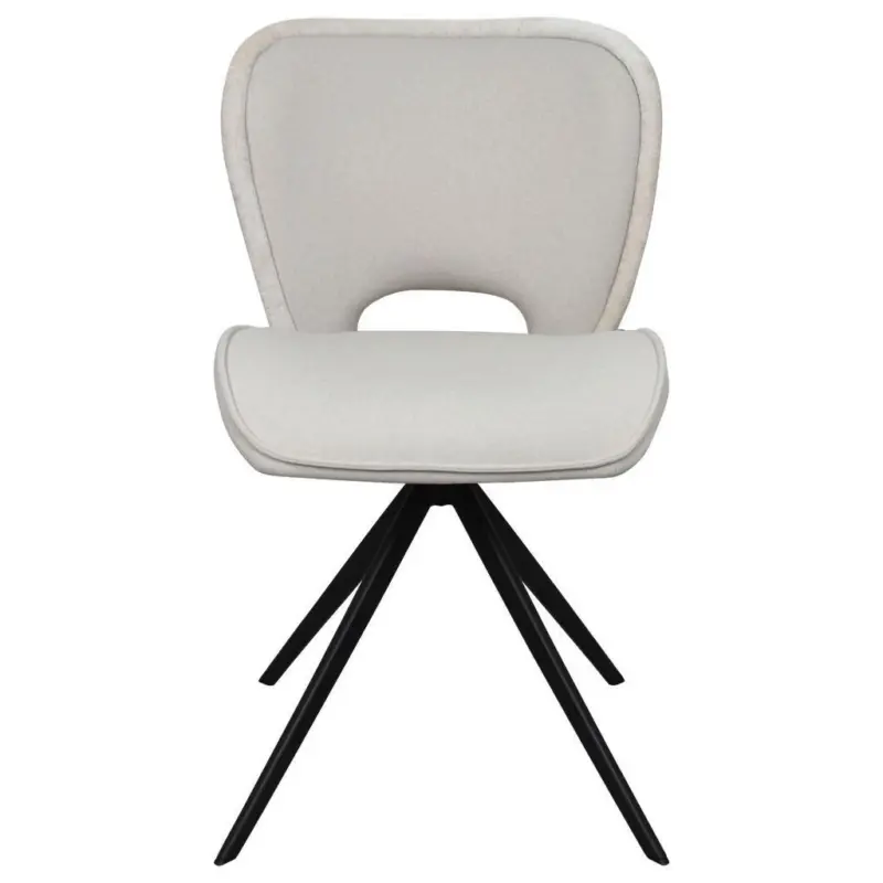 Esszimmerstuhl Dale Beige Echtholz Beine